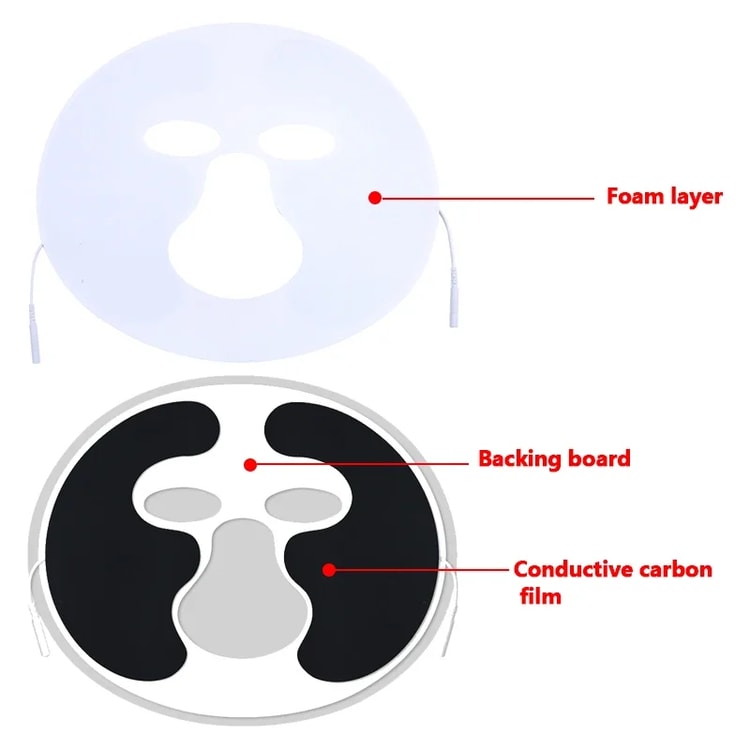 Facial Electrode Pads Gel Non-woven Patch for Electric Acupuncture Massager Self-adhesive Replacement Pads for