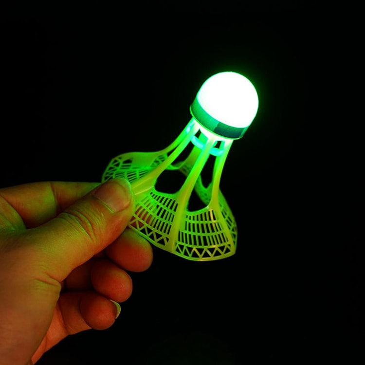 Glow in The Dark Badminton, Super Durable Unbreakable Luminous Shuttlecocks for Night Games & Outdoor Fun
