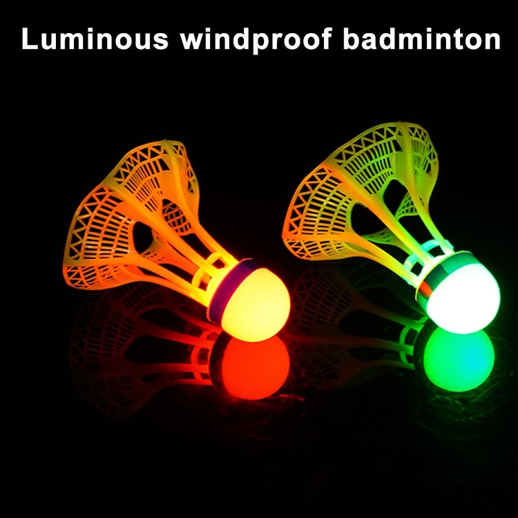 Glow in The Dark Badminton, Super Durable Unbreakable Luminous Shuttlecocks for Night Games & Outdoor Fun