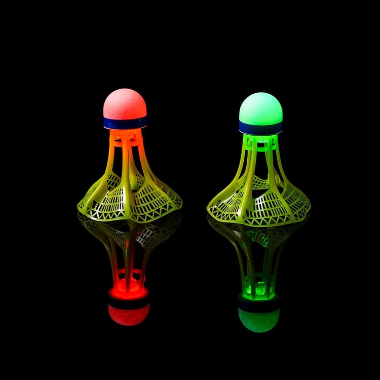 Glow in The Dark Badminton, Super Durable Unbreakable Luminous Shuttlecocks for Night Games & Outdoor Fun