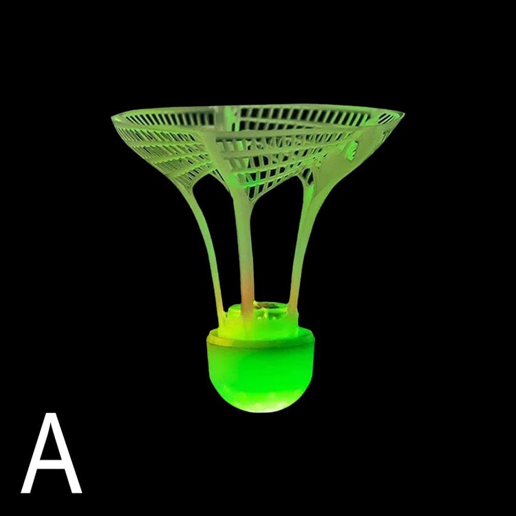 Glow in The Dark Badminton, Super Durable Unbreakable Luminous Shuttlecocks for Night Games & Outdoor Fun
