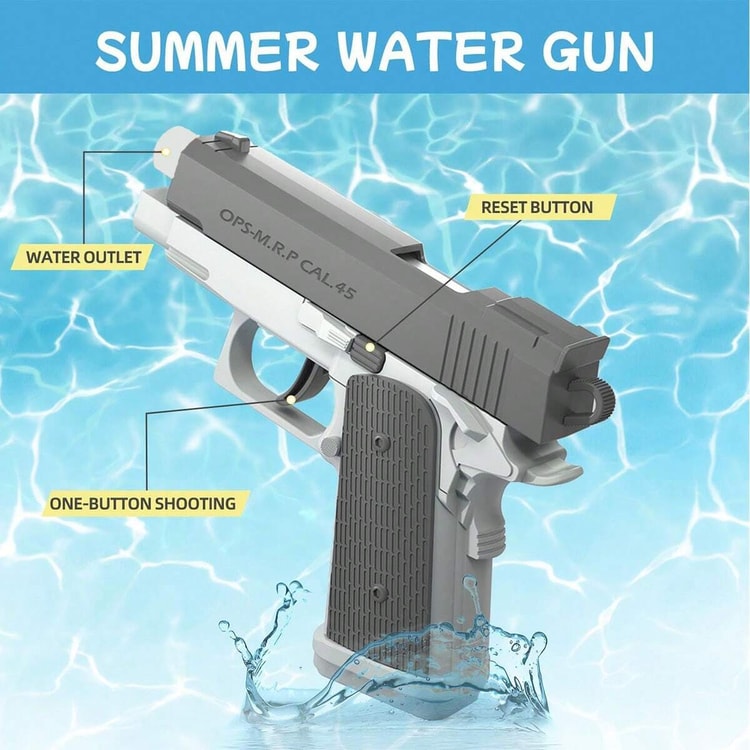 Water Blaster Guns Set, Long Range Shooting Water Pistols for Backyard Games,Pool Parties & Beach Fun,Durable Summer toy