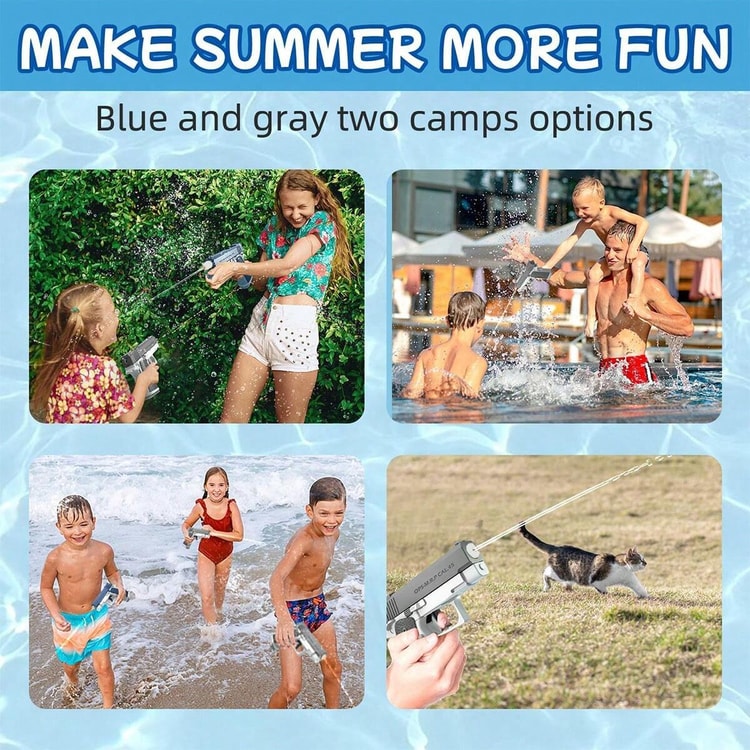 Water Blaster Guns Set, Long Range Shooting Water Pistols for Backyard Games,Pool Parties & Beach Fun,Durable Summer toy