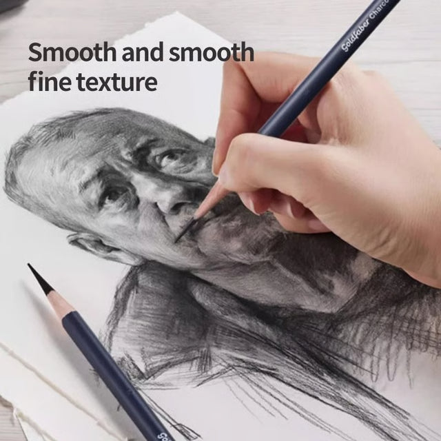 Faber Castell Goldfaber Charcoal Pencils Set for Sketching Shading and Drawing
