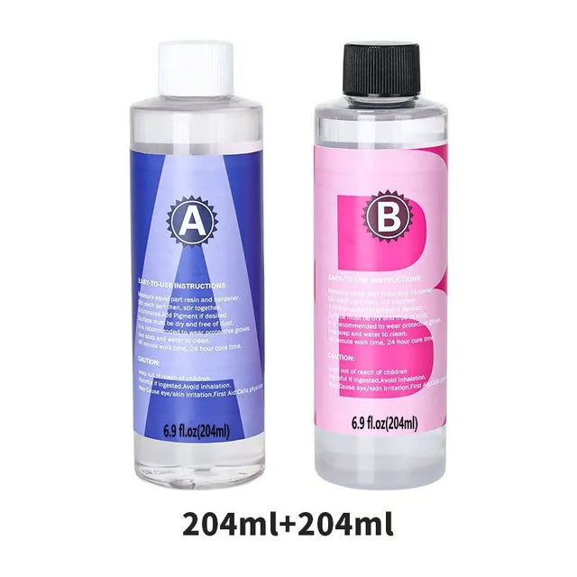 Crystal Clear Epoxy Resin Kit 1 to 1 High Gloss Art Resin Kit Bubble Free Casting Resin for DIY Crafts and Jewelry