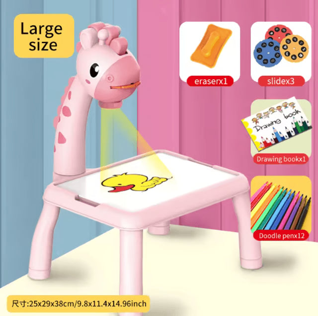 Kids Drawing Projector Table Trace and Draw Art Learning Toy